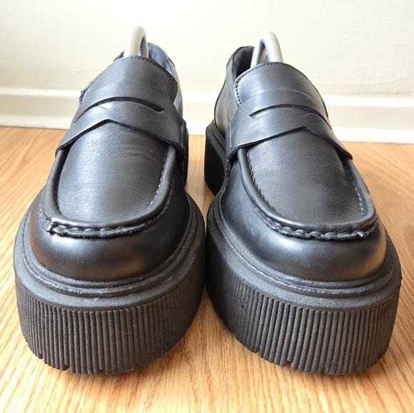 Floyd Platform Chunky Boho Casual Hippie Women's Loafers In Black Size 10 - Picture 8 of 16